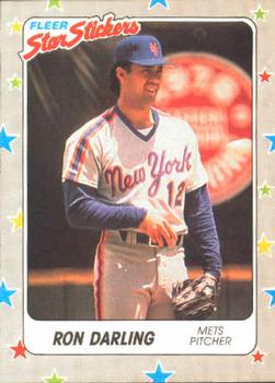 1988 Fleer Sticker Baseball Cards        100     Ron Darling
